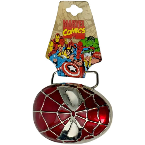 Marvel Comics [Spider-Man] - Spider-Man Head Belt Buckle (3" x 4", Metal) - Jewel M