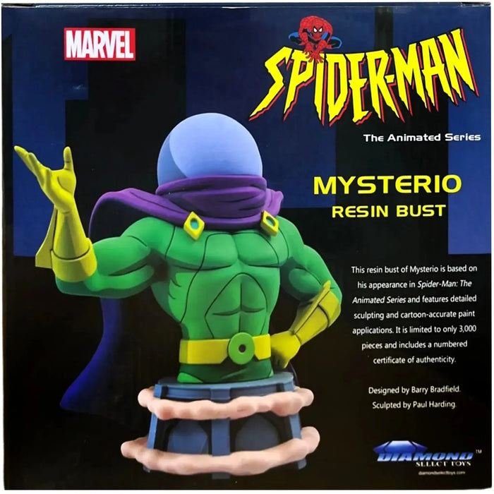 Marvel Comics [Spider-Man: The Animated Series] - Mysterio Resin Bust Statue Figure (1:7 Scale, Limited Edition: 1 of 3,000) - Diamond Select Toys - (2021)