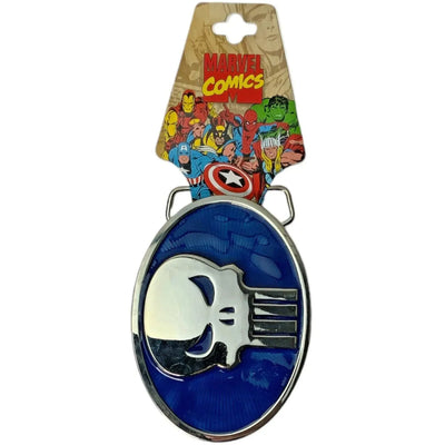Marvel Comics [The Punisher] - Blue Oval Skull Belt Buckle (3