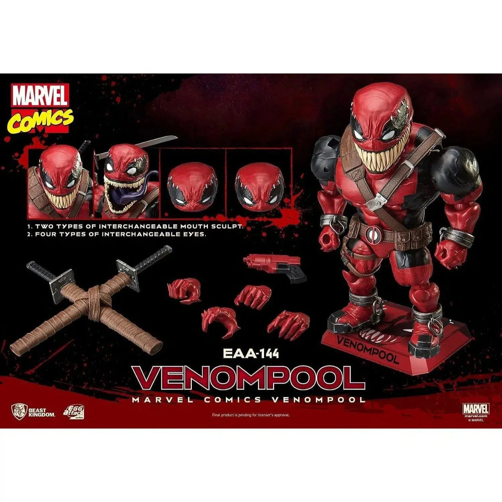 Marvel Comics [Venom x Deadpool] - Venompool Figure - Beast Kingdom - Egg Attack Action Series (EAA-144)