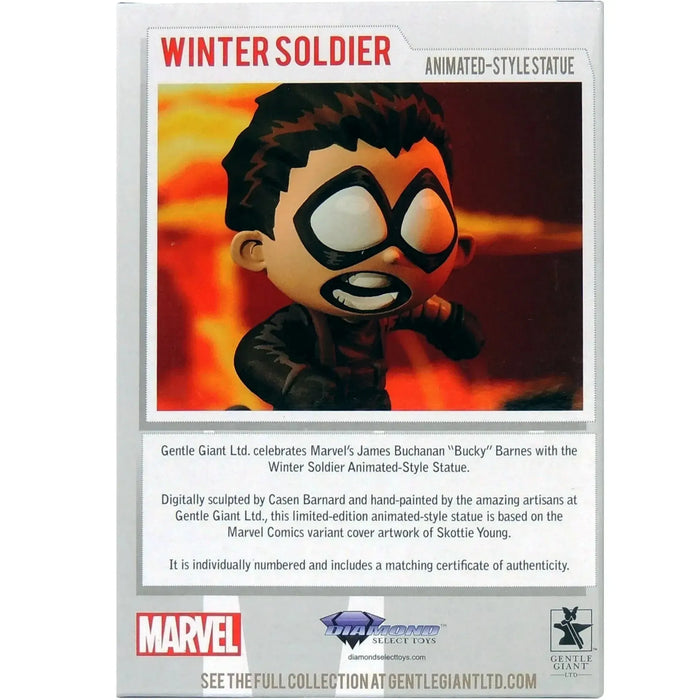 Marvel Comics - Winter Soldier Animated-Style Statue Figure (4") - Diamond Select Toys [Gentle Giant Ltd.] - (2022)