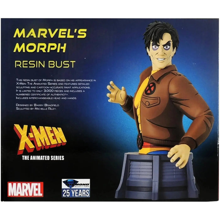 Marvel Comics [X-Men: The Animated Series] - Morph Resin Bust Statue Figure (6", Limited Edition: 1 of 3,000) - Diamond Select Toys - (2024)