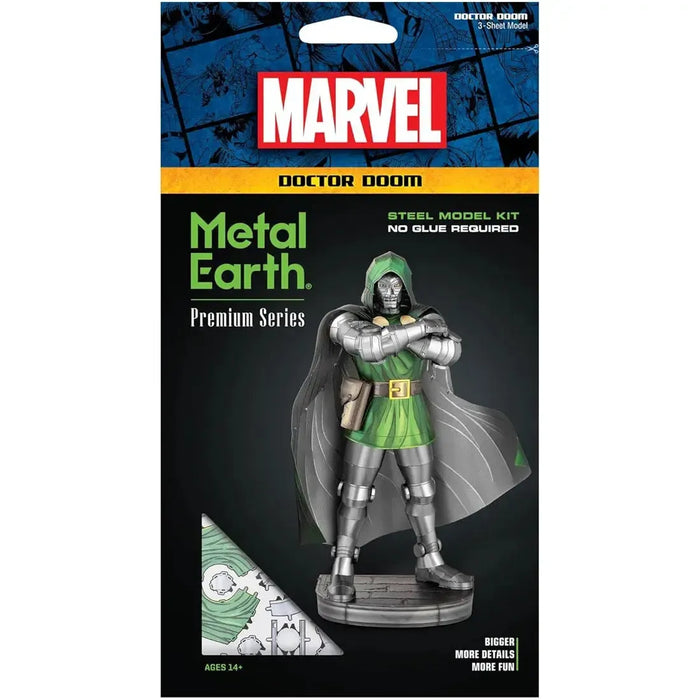 Marvel - Doctor Doom Figure Model Kit (Steel, Challenging Difficulty) - Fascinations - Metal Earth Premium Series