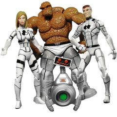Marvel [Fantastic Four] - Team Action Figure Set (Future Foundation Version) - Hasbro - Invisible Woman, Mr. Fantastic, H.E.R.B.I.E., Thing
