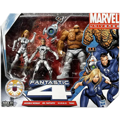 Marvel [Fantastic Four] - Team Action Figure Set (Future Foundation Version) - Hasbro - Invisible Woman, Mr. Fantastic, H.E.R.B.I.E., Thing