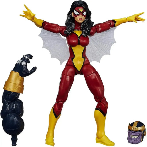 Marvel - Fierce Fighters Spider-Woman Action Figure (6") - Hasbro - Marvel Legends Infinite Series [Build a Figure: Thanos]