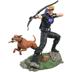 Marvel Gallery - Hawkeye & Pizza Dog PVC Figure Statue (9.75") - Diamond Select Toys