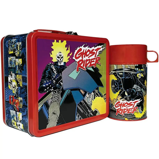 Marvel [Ghost Rider] - Retro Comic Cover Art Ghost Rider Lunchbox & Beverage Container Set (Limited Edition: 1 of 2,500) - Surreal Entertainment - Tin Titans Series, PREVIEWS Exclusive