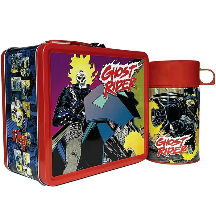 Marvel [Ghost Rider] - Retro Comic Cover Art Ghost Rider Lunchbox & Beverage Container Set (Limited Edition: 1 of 2,500) - Surreal Entertainment - Tin Titans Series, PREVIEWS Exclusive