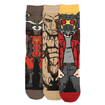Marvel: Guardians of the Galaxy - Characters Crew Socks (3 Pairs) - Bioworld
