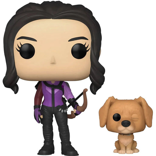 Marvel: Hawkeye - Kate Bishop with Lucky the Pizza Dog Bobble-Head Figure (#1212) - Funko - Pop! Series