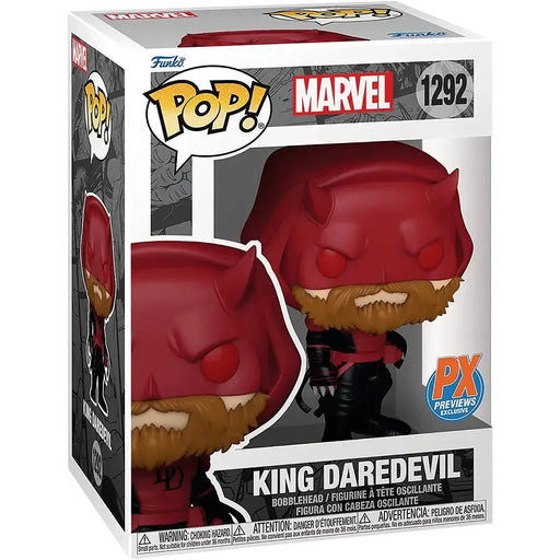 Marvel - King Daredevil Bobble-Head Figure (4", Limited Edition 1 of 25,000) - Funko - Pop! Series (1292)