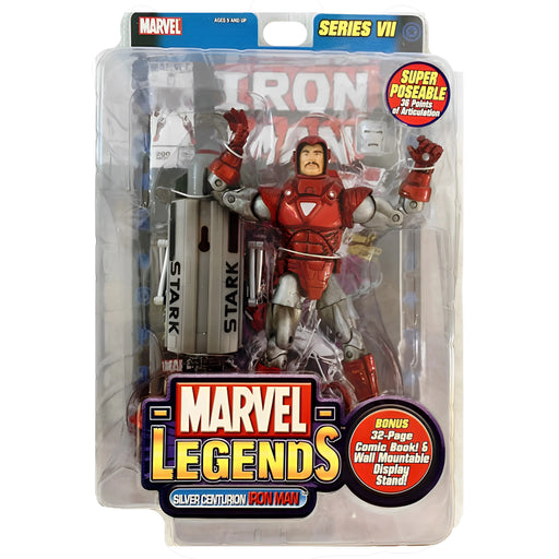 Marvel Legends - Silver Centurion Iron Man Figure - Toy Biz - Series VII
