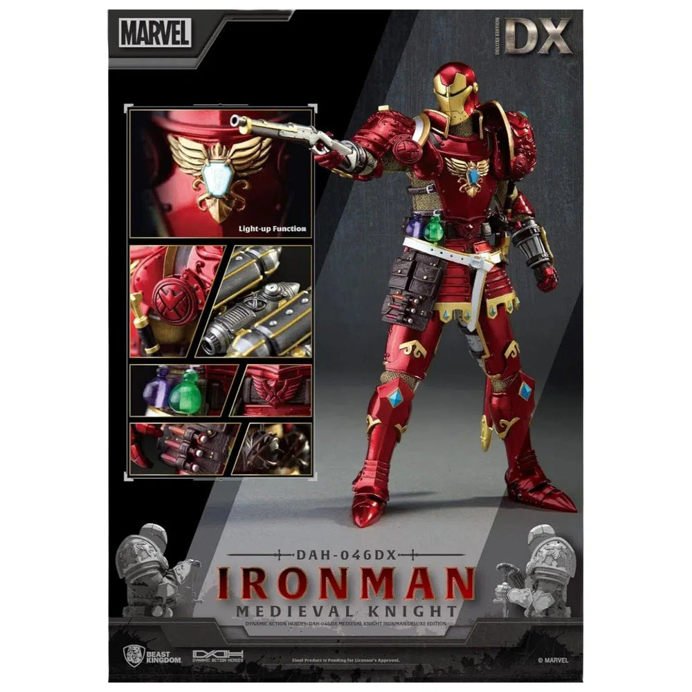 Marvel - Medieval Knight Iron Man Figure (Deluxe Version) - Beast Kingdom - Dynamic 8ction Heroes Series (DAH-046DX)