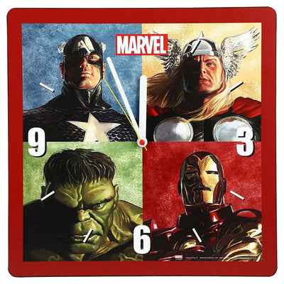 Marvel - Retro Superheroes Square Wall Clock (13