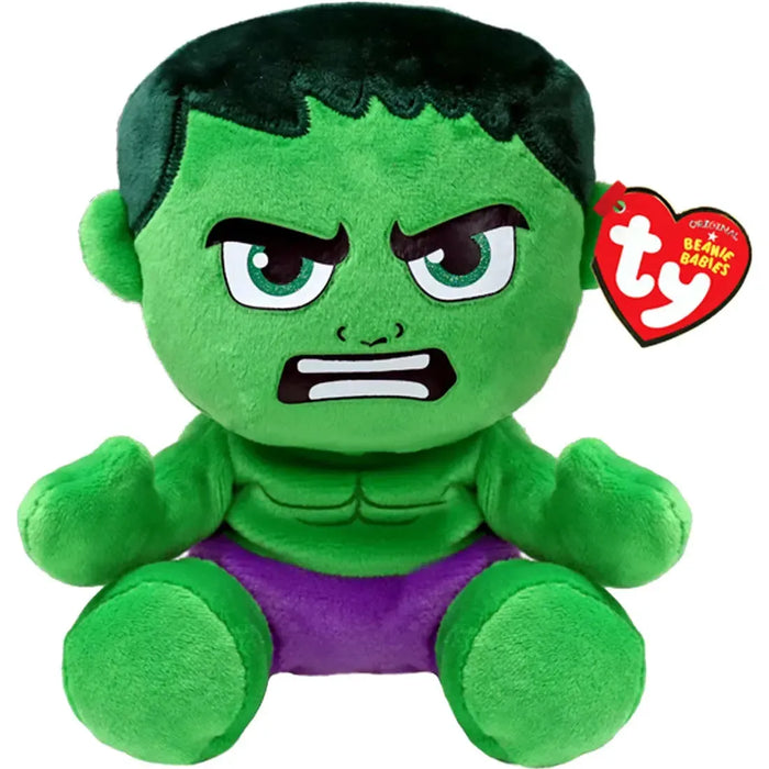Marvel - Small The Hulk Plush (8") - Ty - Beanie Babies Series