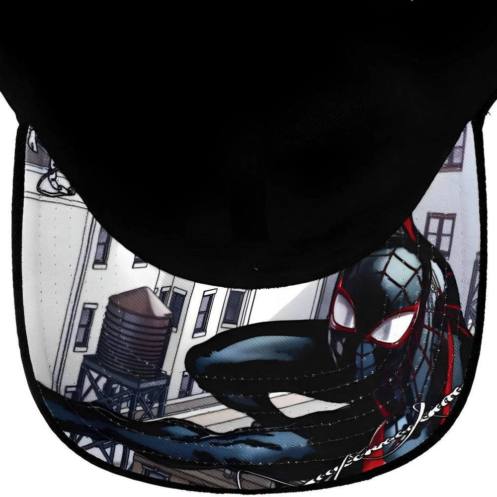 Marvel: Spider-Man - Miles Morales Patch Snapback Hat (Black, Pre-Curved Bill) - Bioworld