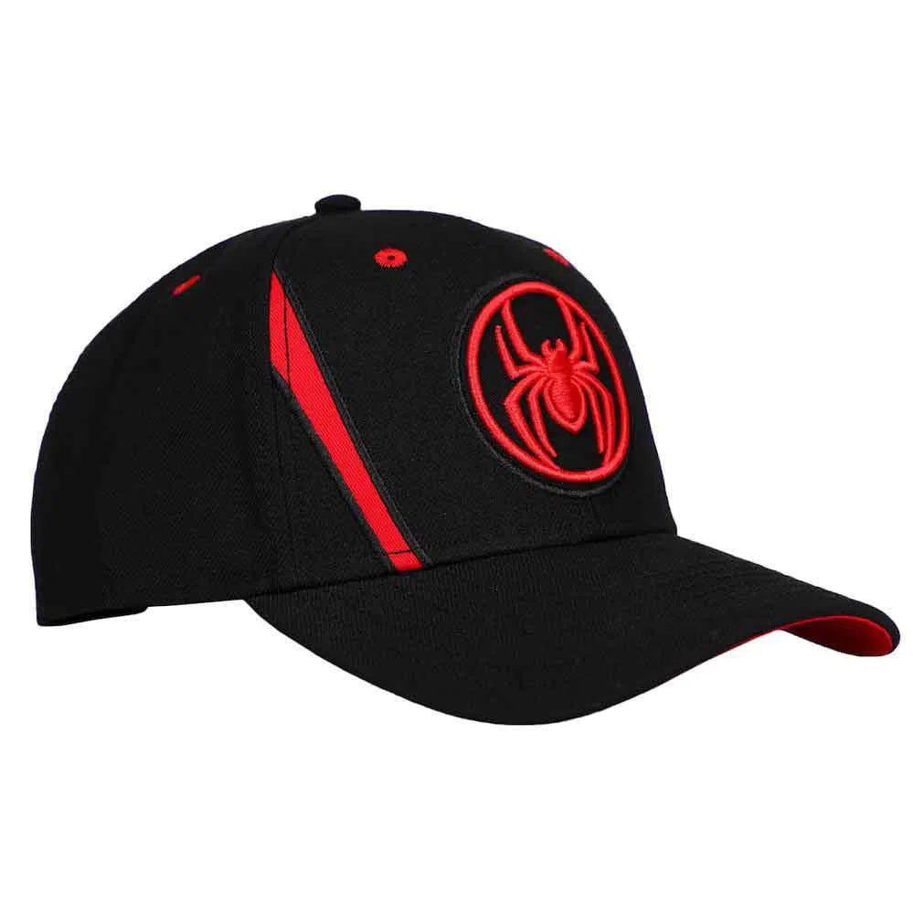Marvel: Spider-Man - Miles Morales Snapback Hat (Black / Red, Pre-Curved Bill) - Bioworld