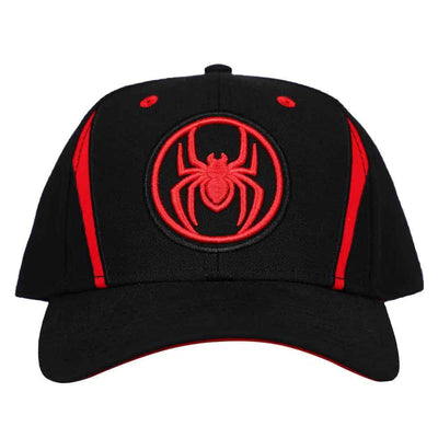Marvel: Spider-Man - Miles Morales Snapback Hat (Black / Red, Pre-Curved Bill) - Bioworld