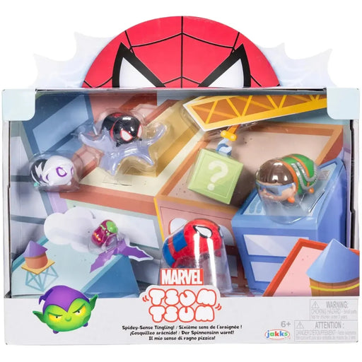 Marvel [Spider-Man] - Spidey-Sense Tingling! Toy Figure Set - Jakks Pacific - Tsum Tsum Series