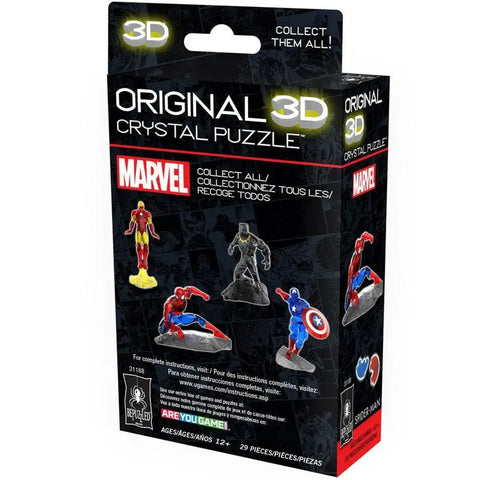 Marvel [Spider-Man] - Superhero Landing Spider-Man Figure 3D Crystal Puzzle (Translucent) - University Games - Bepuzzled Series