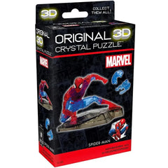 Marvel [Spider-Man] - Superhero Landing Spider-Man Figure 3D Crystal Puzzle (Translucent) - University Games - Bepuzzled Series