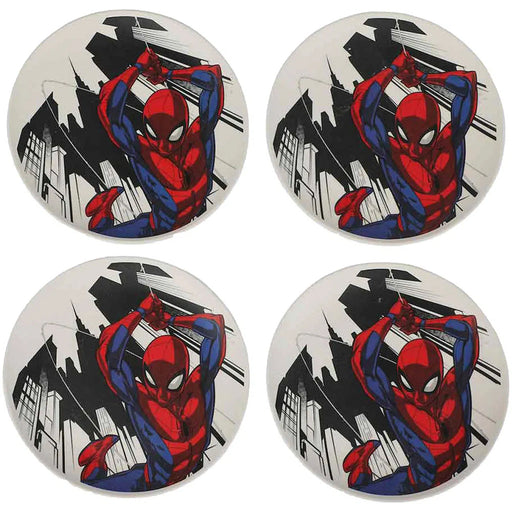 Marvel: Spider-Man - Swinging Spider-Man Bamboo Plates Set (4 Pack) - Bioworld