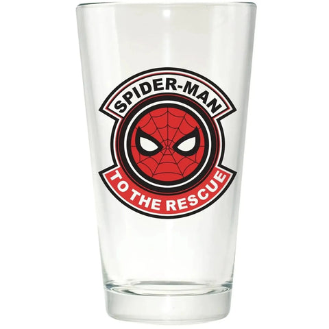 Marvel [Spider-Man] - To The Rescue Pint Drinking Glass (16 oz.) - Toon Tumblers - Image 1