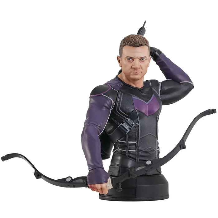 Marvel Studios - Hawkeye Resin Mini-Bust Statue Figure (6", 1:6 Scale, Limited Edition: 267 of 1,000) - Diamond Select Toys [Gentle Giant Ltd.] - (2023)