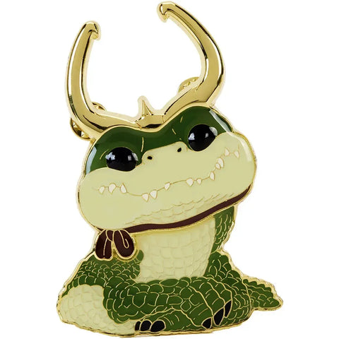 Marvel Studios [Loki] - Alligator Loki Pin Badge (Glows in the Dark, Enamel) - Funko - Pop! Pin Series (42)
