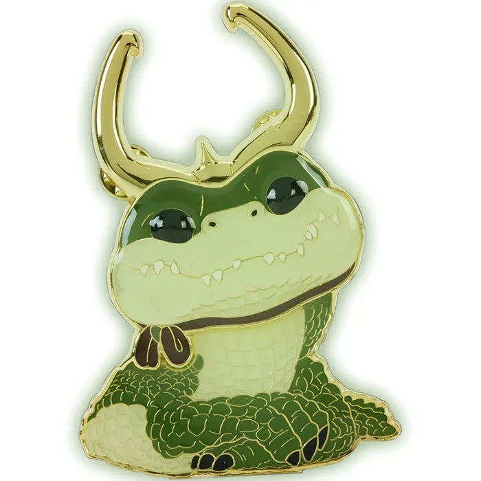Marvel Studios [Loki] - Alligator Loki Pin Badge (Glows in the Dark, Enamel) - Funko - Pop! Pin Series (42)