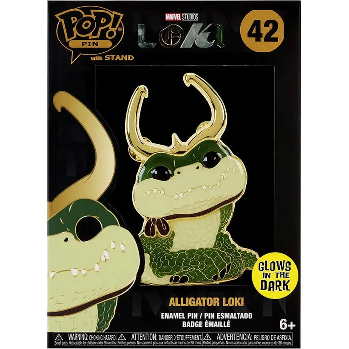 Marvel Studios [Loki] - Alligator Loki Pin Badge (Glows in the Dark, Enamel) - Funko - Pop! Pin Series (42)