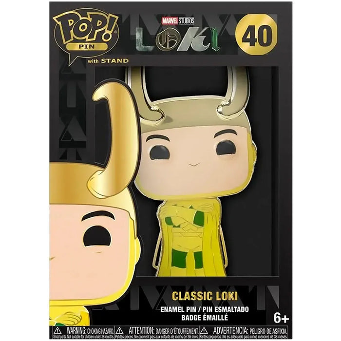 Marvel Studios [Loki] - Classic Loki Pin Badge (Enamel) - Funko - Pop! Pin Series (40)