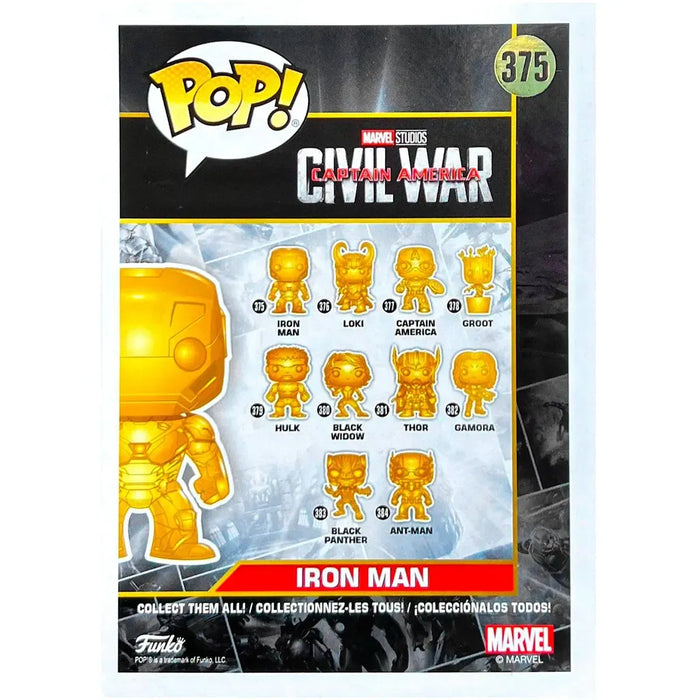 Marvel Studios: The First Ten Years - Gold Iron-Man Bobble-Head Figure - Funko - Pop! Series (375)