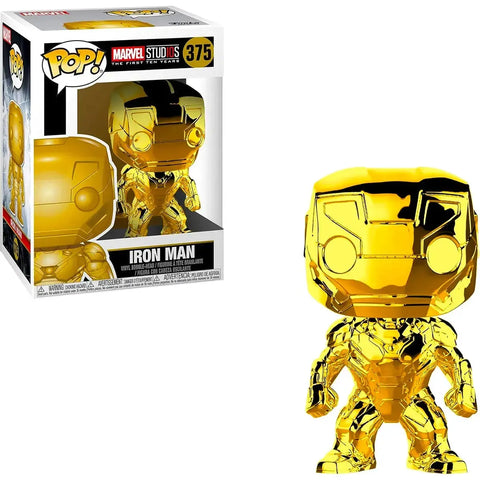 Marvel Studios: The First Ten Years - Gold Iron-Man Bobble-Head Figure - Funko - Pop! Series (375)