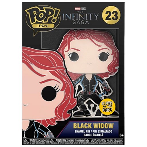 Marvel Studios [The Infinity Saga] - Black Widow Pin Badge (Glows in the Dark, Enamel) - Funko - Pop! Pin Series (23)