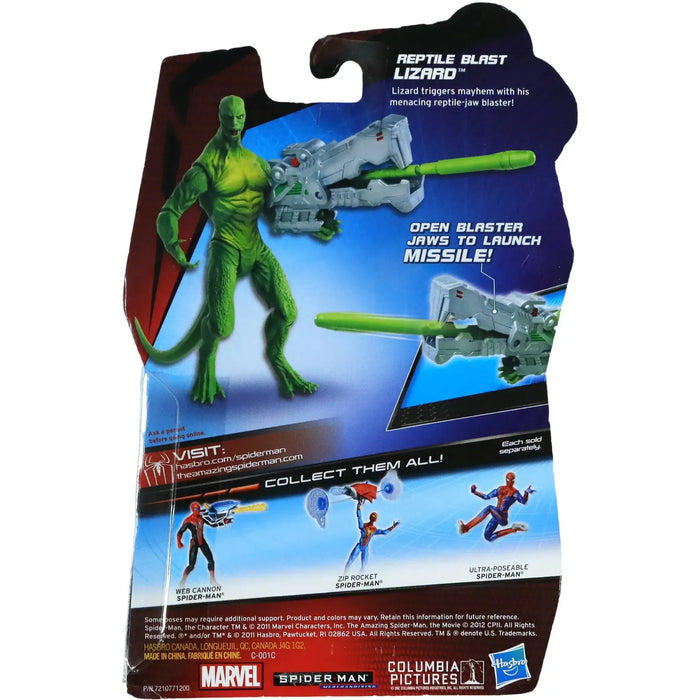 Marvel: The Amazing Spider-Man - Reptile Blast Lizard Action Figure (4") - Hasbro - Movie Series - (2012)