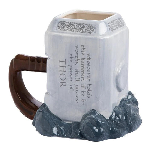 Marvel: Thor - Mjolnir Premium Sculpted Mug (Ceramic, 20 oz.) - Bioworld