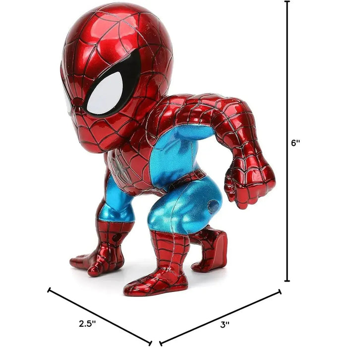 Marvel [Ultimate Spider-Man] - Hero Landing Spider-Man Figure (5", Metal Die-Cast) - Jada - Metafigs Series