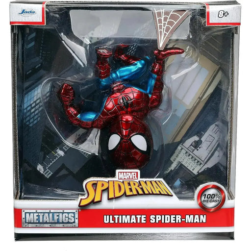 Marvel [Ultimate Spider-Man] - Hero Landing Spider-Man Figure (5", Metal Die-Cast) - Jada - Metafigs Series