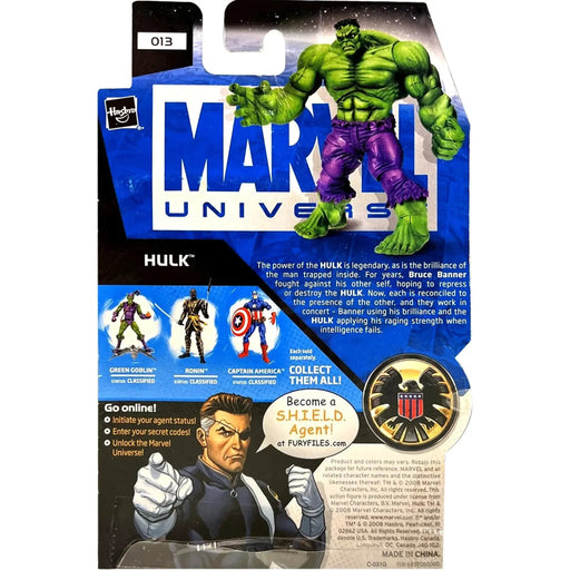 Marvel Universe - Hulk Action Figure (3.75") - Hasbro - Marvel Universe Series 1 (013) - (2008)
