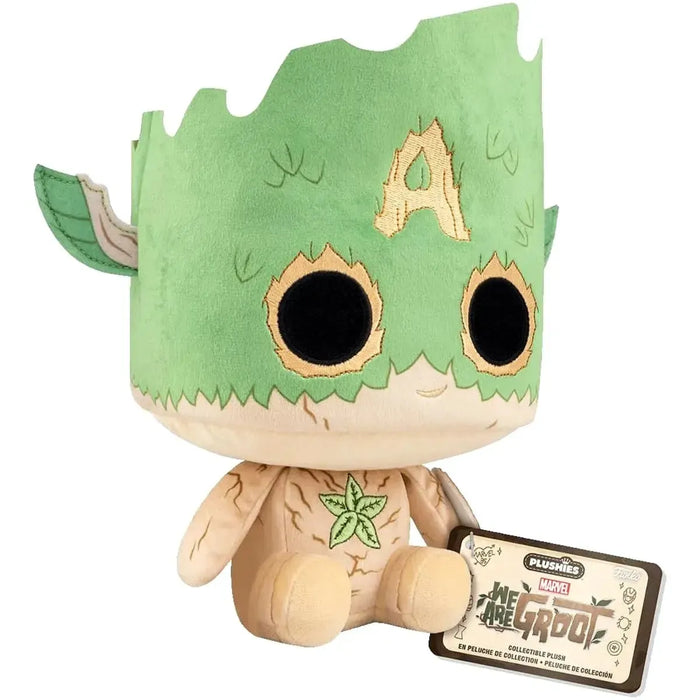 Marvel [We Are Groot] - Baby Groot As Captain America Plush (7") - Funko - Plushies Series, Marvel 85th Anniversary Edition