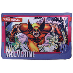 Marvel: X-Men - 1992 Wolverine Trading Card Blanket & Tin (Fleece, 63"x45") - Surreal Entertainment - San Diego Comic-Con SDCC 2023 Exclusive