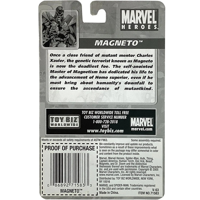 Marvel [X-Men] - Magneto Poseable Action Figure (2.5") - Toy Biz - Miniature Poseable Action Figures Series - (2005)