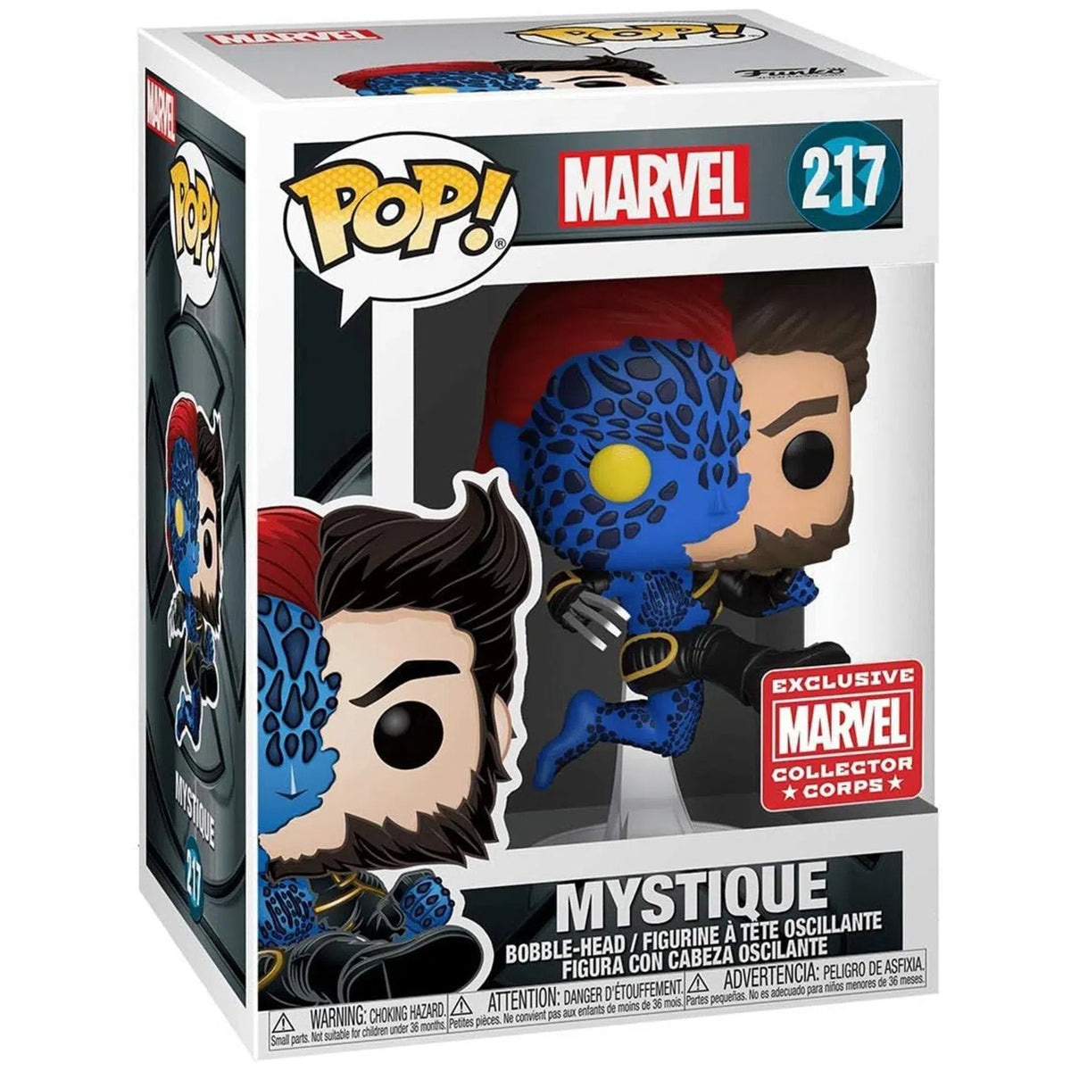 Marvel: X-Men - Mystique Bobble-Head Figure (#217) - Funko - Pop Marvel: X-Men - Mystique Bobble-Head Figure (#217) - Funko - Pop