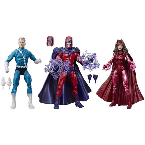 Marvel [X-Men] - Quicksilver, Magneto & Scarlet Witch Action Figure Set (6") - Hasbro - Marvel Legends Series, Marvel 80th Anniversary Edition