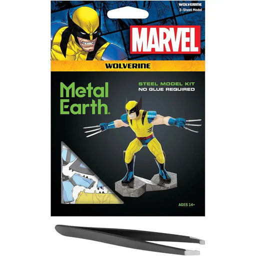 Marvel [X-Men] - Wolverine Figure Model Kit (Steel, Moderate Difficulty) - Fascinations - Metal Earth Series