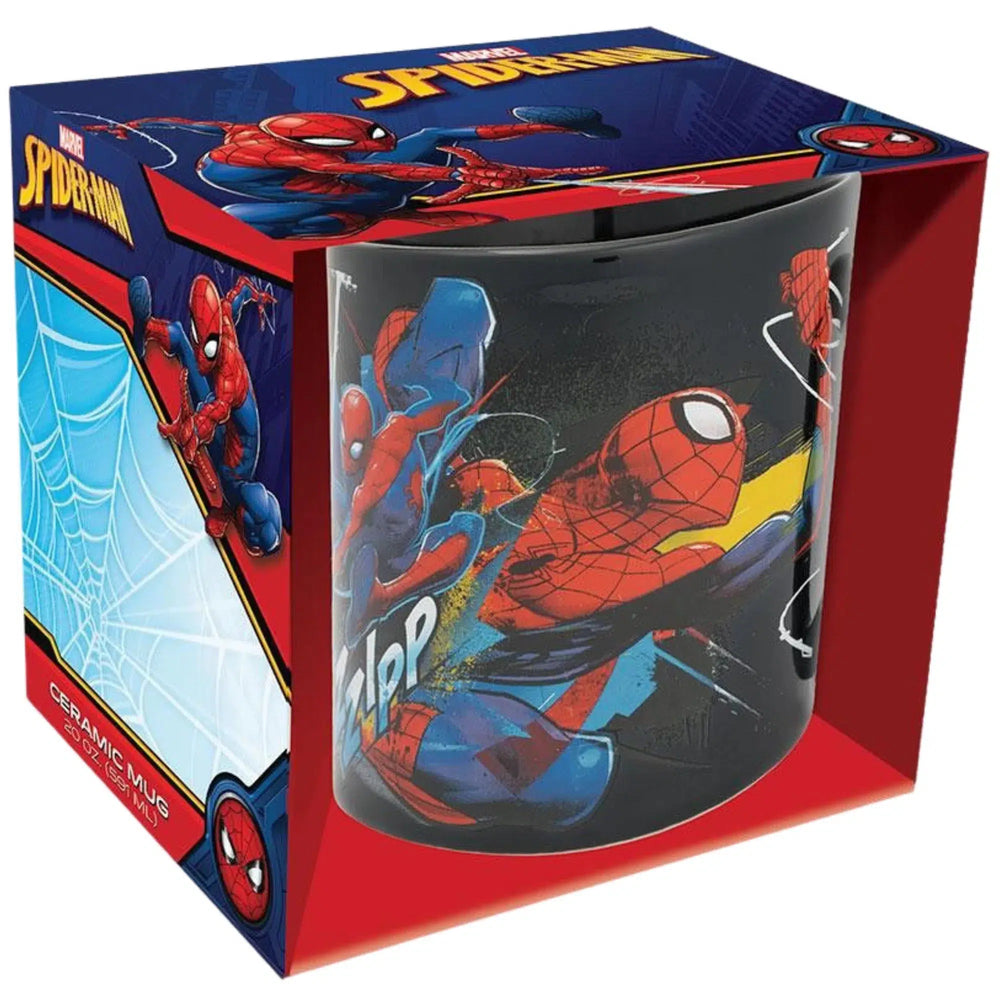 Marvel:Spider-Man - "Web Slinging Time" Mug (Ceramic, 20 oz.) - Bioworld