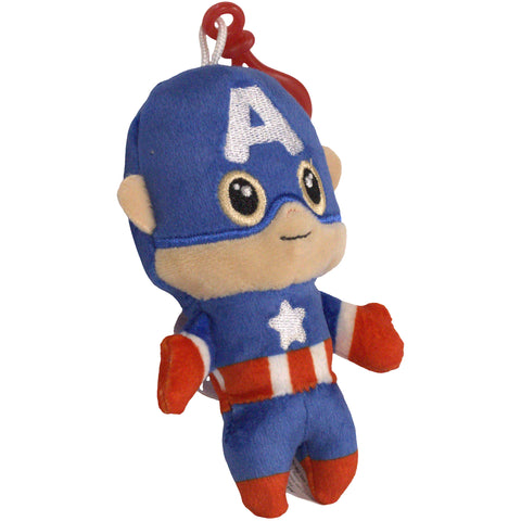 Marvel - Captain America Plush Dangler Clip-On Keychain (4.5