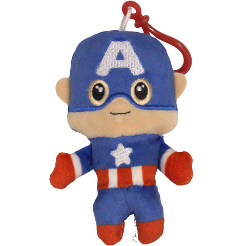 Marvel - Captain America Plush Dangler Clip-On Keychain (4.5